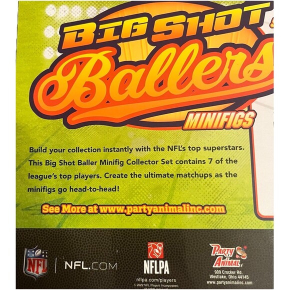 Big Shot Ballers NFL Series 3 Collectible Superstar Minifig Set of 7 New In Box - Picture 8 of 13